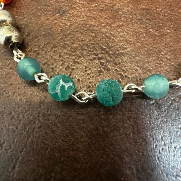 Handmade Different Colors Of Matt Agate Bracelet. - Picture 7 of 8